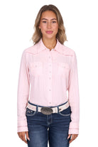 Pure Western Womens Shirts 08 / Blush Pure Western Shirt Womens Evelyn