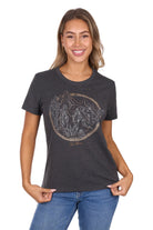 Pure Western Womens Shirts 08 / Charcoal Marle Pure Western Tee Womens Destiny