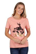 Pure Western Womens Shirts 10 / Coral Pure Western Tee Womens Tatum