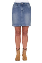 Pure Western Womens Shorts- Skirts - Dresses Pure Western Skirt Womens Bailey Denim