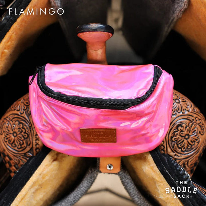 Ranch Dressn Saddle Accessories Holographic Flamingo Saddle Sack Pro
