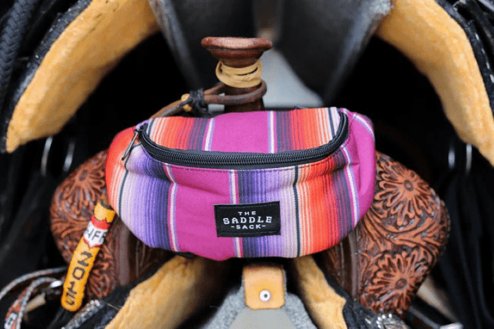 Ranch Dressn Saddle Accessories Purple Serape Saddle Sack Original