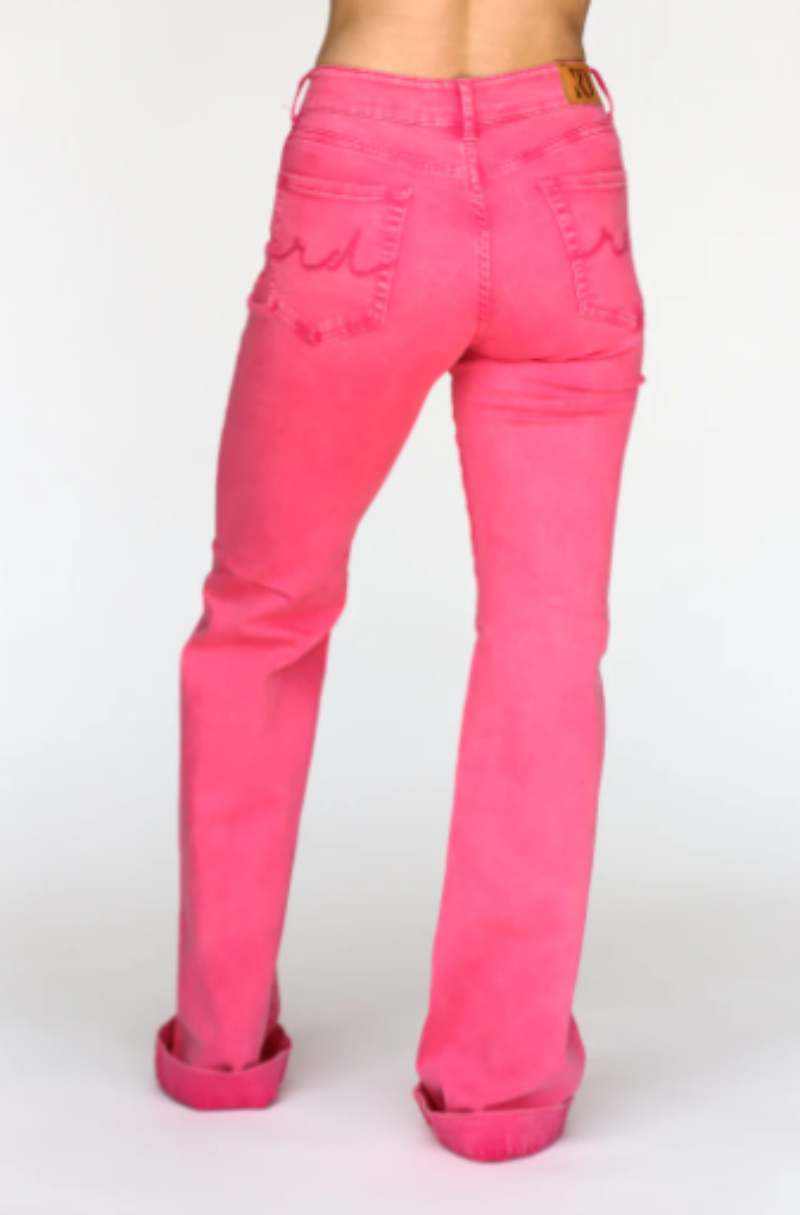 Ranch Dressn Womens Jeans US 2-4 / Pink Womens Retro Pink Signature Trouser Denim 36L