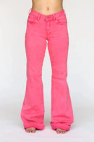 Ranch Dressn Womens Jeans Womens Retro Pink Signature Trouser Denim 36L