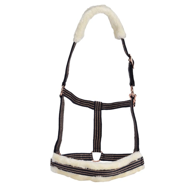 Rancher Halters Full / Navy/Gold Rancher Halter Fleece Padded
