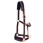 Rancher Halters Pony / Navy/Burgundy Rancher Halter & Lead Set Fleece Padded