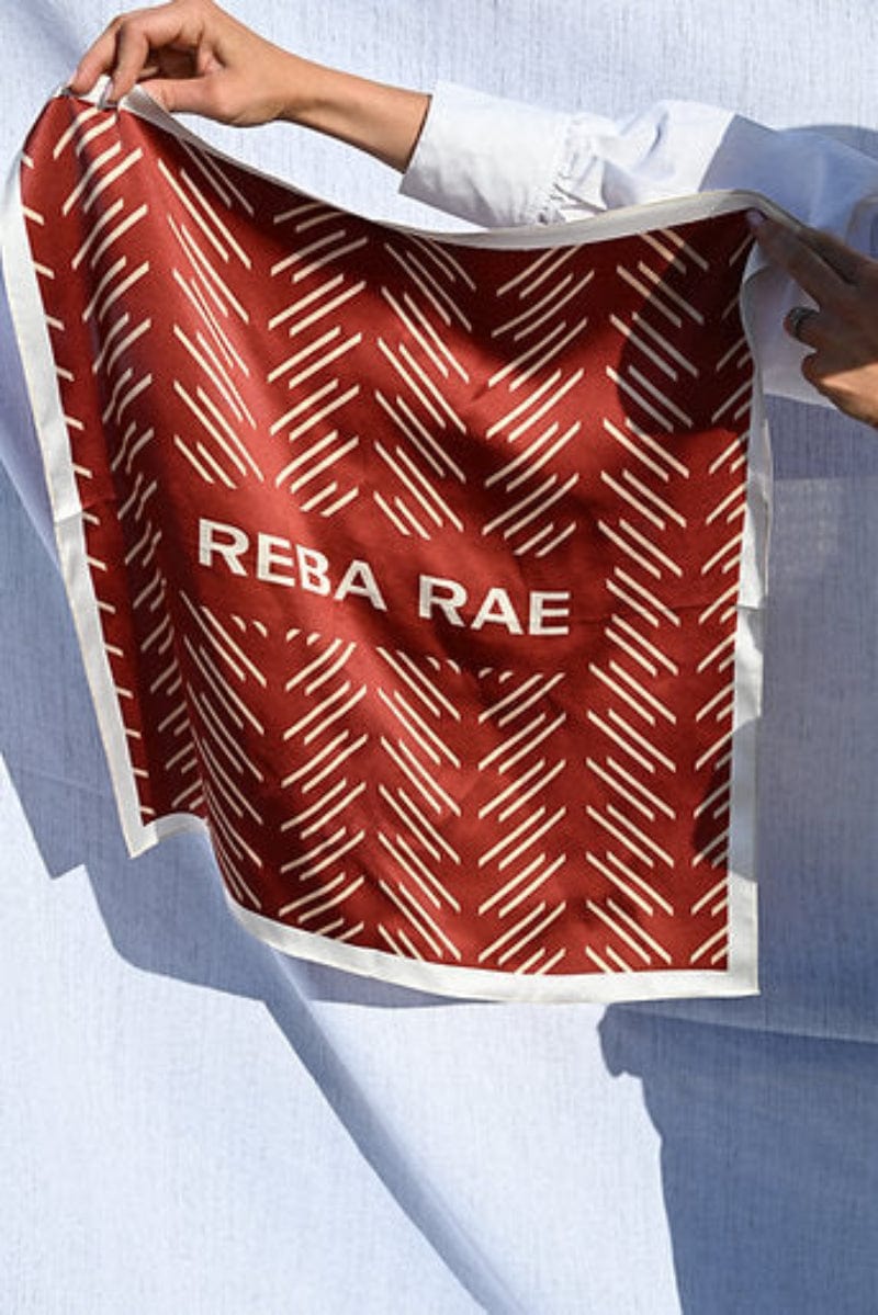 Reba Bandanas - Scarves Maroon Reba Rae Reba Collection Neckties Silk