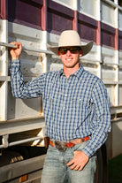 Reba Mens Shirts M / Green/Blue Reba Collection Shirt Mens Lads Plaid