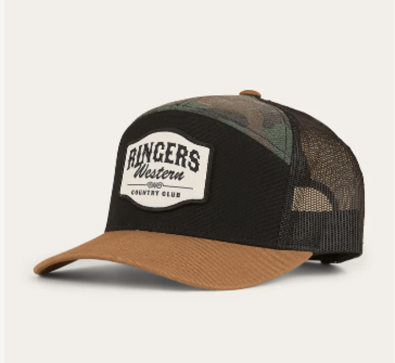 Ringers Western Caps Black/Camo Ringers Western Cap Country Club 7 Panel