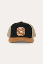 Ringers Western Caps Black/Dark Tan Ringers Western Cap Outback Hide Roadhouse Trucker