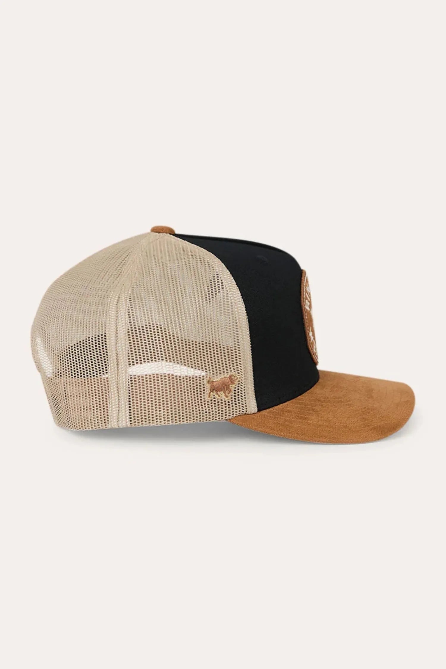 Ringers Western Caps Black/Dark Tan Ringers Western Cap Outback Hide Roadhouse Trucker