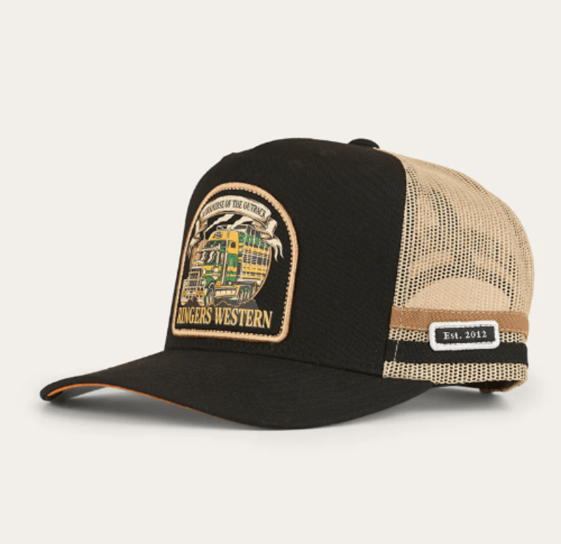 Ringers Western Caps Black Ringers Western Cap Workhorse Deep Fit Trucker