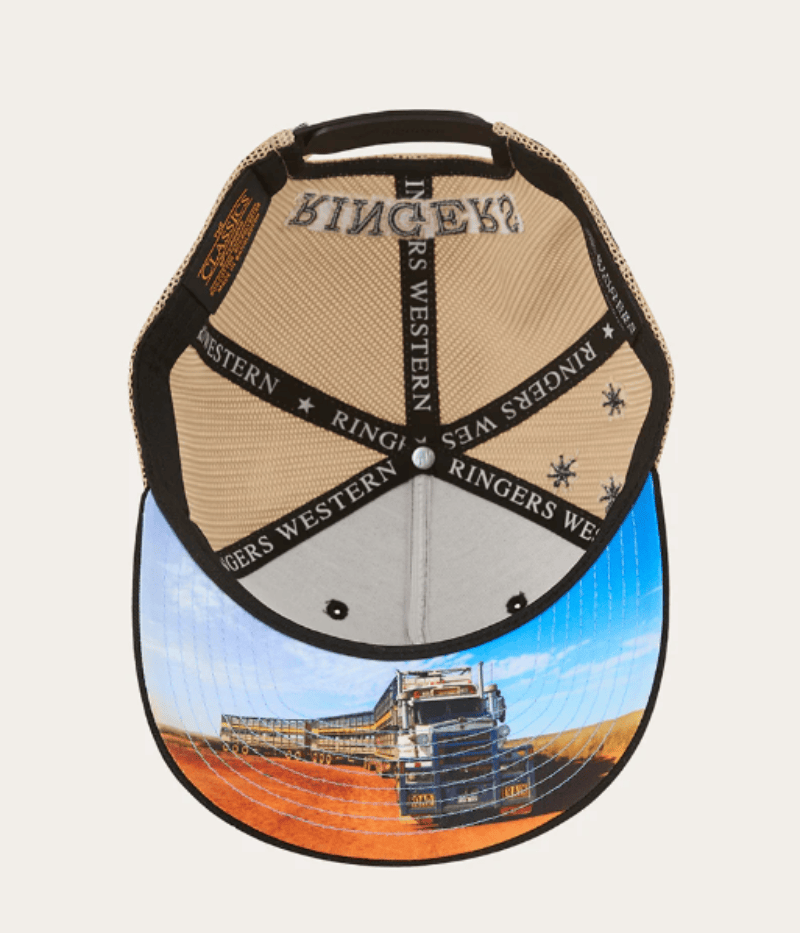 Ringers Western Caps Black Ringers Western Cap Workhorse Deep Fit Trucker