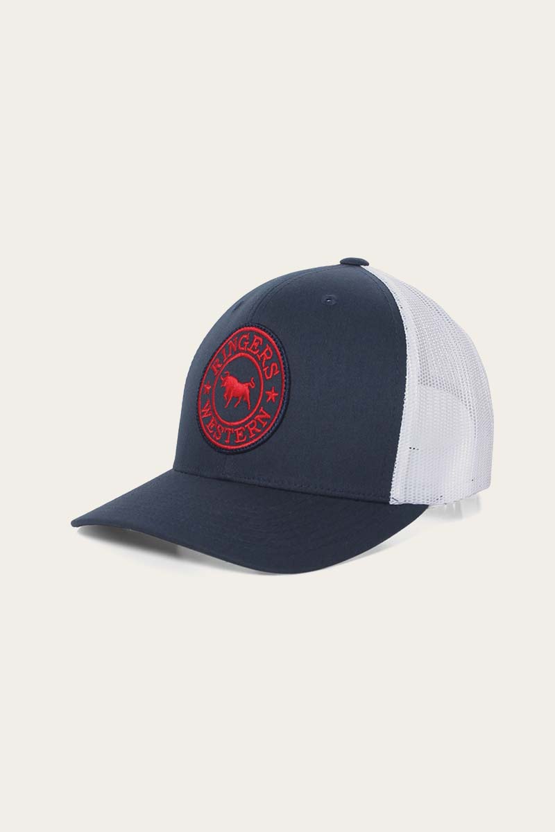 Ringers Western Caps Navy/White/Red Ringers Western Signature Trucker Cap