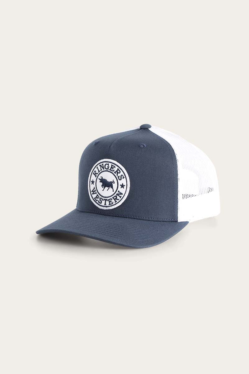 Ringers Western Caps Navy/ White Ringers Western Signature Trucker Cap