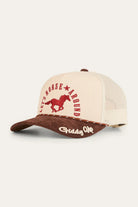 Ringers Western Caps Off White/Chocolate Ringers Western Cap Lets Horse Around Trucker