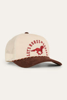 Ringers Western Caps Off White/Chocolate Ringers Western Cap Lets Horse Around Trucker