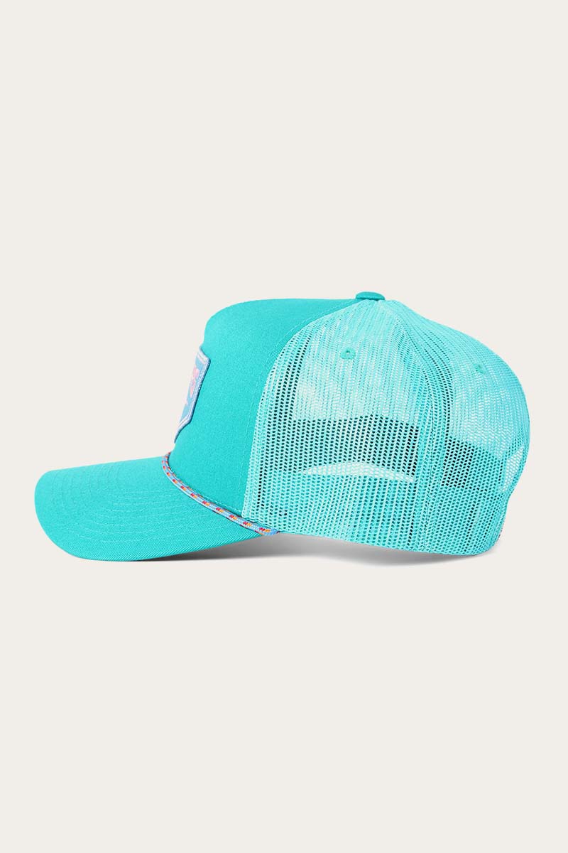 Ringers Western Caps Teal Ringers Western Garage Trucker Cap