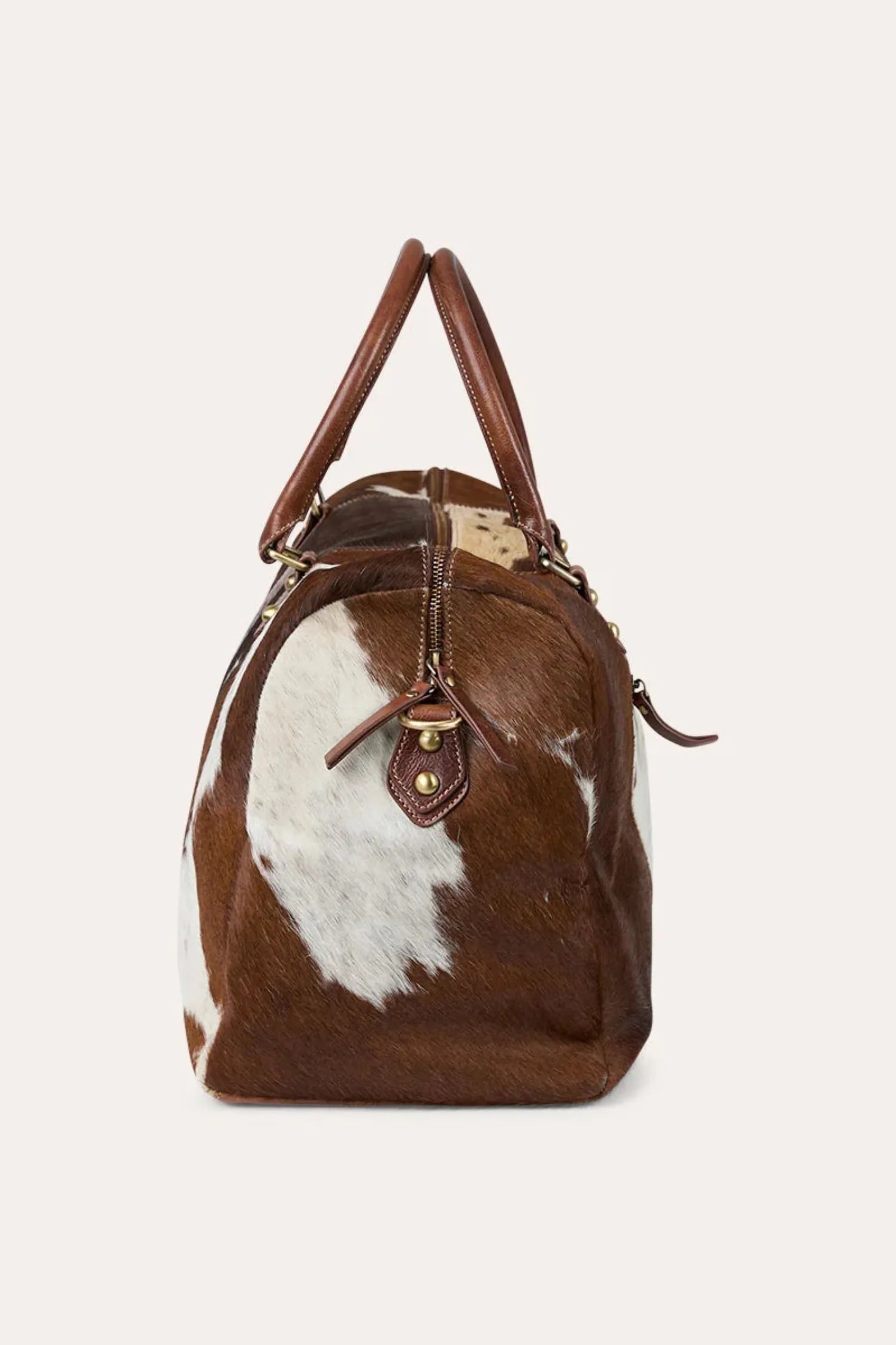 Ringers Western Gear Bags - Luggage Off White/Brown Ringers Western Duffle Bag Toro Fur