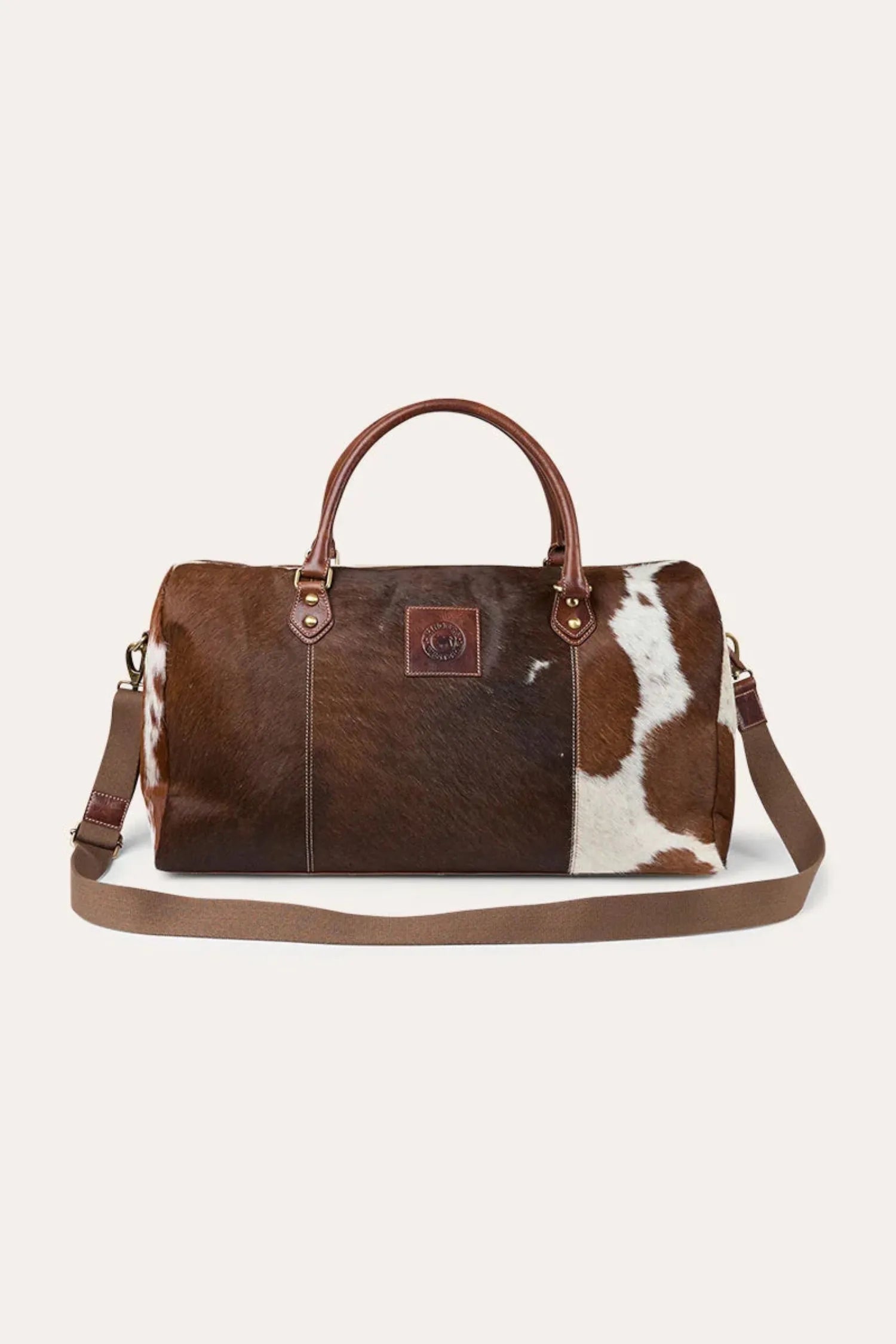 Ringers Western Gear Bags - Luggage Off White/Brown Ringers Western Duffle Bag Toro Fur