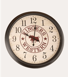 Ringers Western Gifts - Homewares 30in Ringers Western Clock On Time is Late
