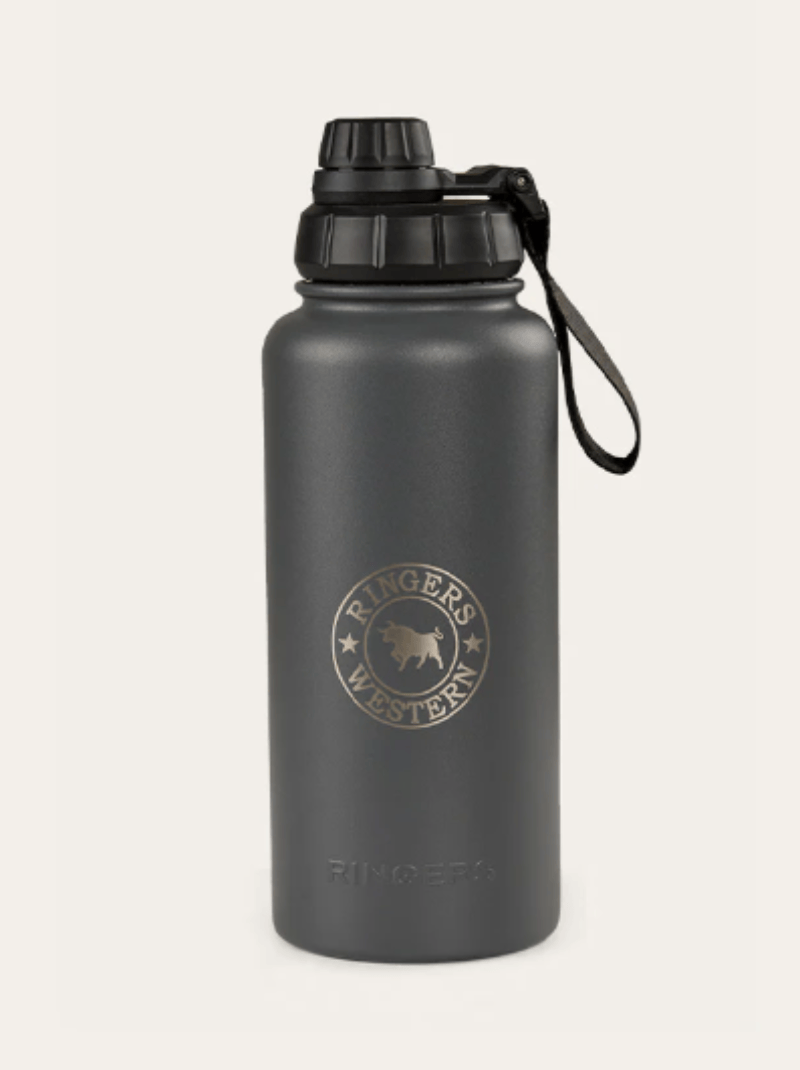 Ringers Western Gifts - Homewares 946ml / Charcoal Ringers Western Water Bottle Longview
