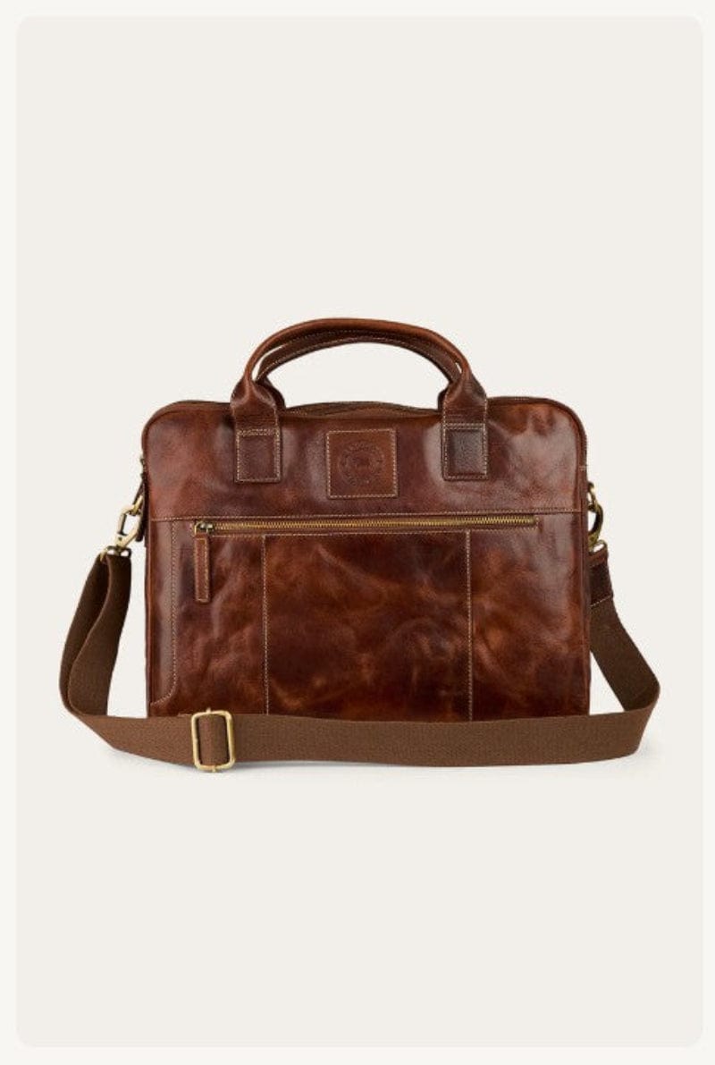 Ringers Western Gifts - Homewares Cognac Ringers Western Briefcase Toro