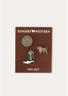 Ringers Western Gifts - Homewares Silver Ringers Western Pin Set Ambrose