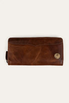 Ringers Western Handbags - Wallets Cognac Ringers Western Purse Toro Dama Zip