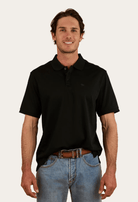 Ringers Western Mens Shirts M / Black Ringers Western Polo Mens Tech