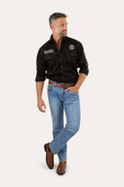 Ringers Western Mens Shirts Ringers Western Shirt Mens Hawkeye Full Button