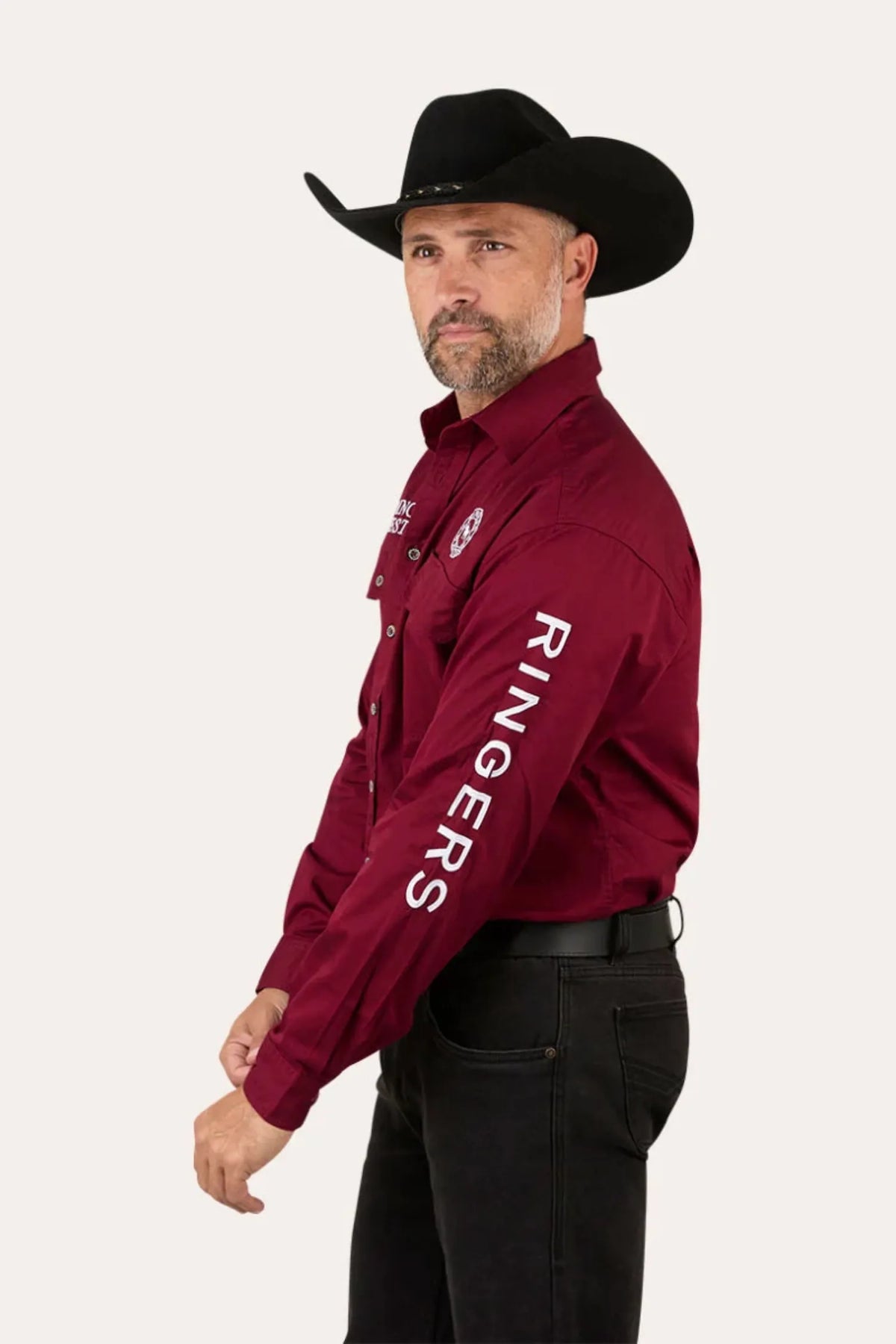 Ringers Western Mens Shirts Ringers Western Shirt Mens Hawkeye Full Button