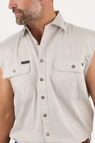 Ringers Western Mens Shirts Ringers Western Shirt Mens Rob Roy Sleeveless Full Button
