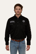 Ringers Western Mens Shirts S / Black Ringers Western Workshirt Mens Hawkeye Half Button