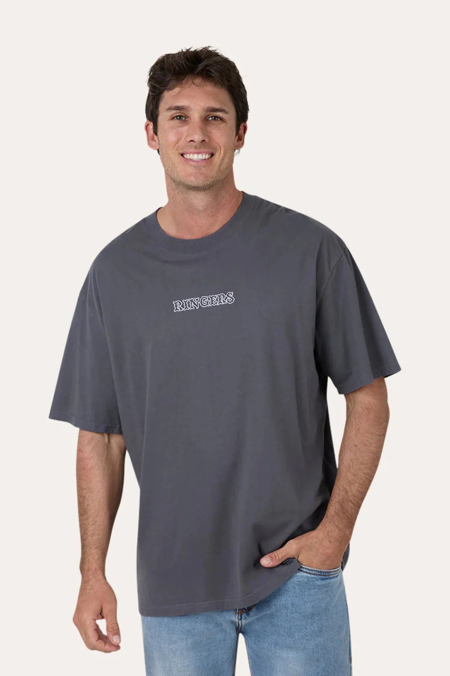Ringers Western Mens Shirts S / Washed Black Ringers Western Tee Mens Jared Box Fit