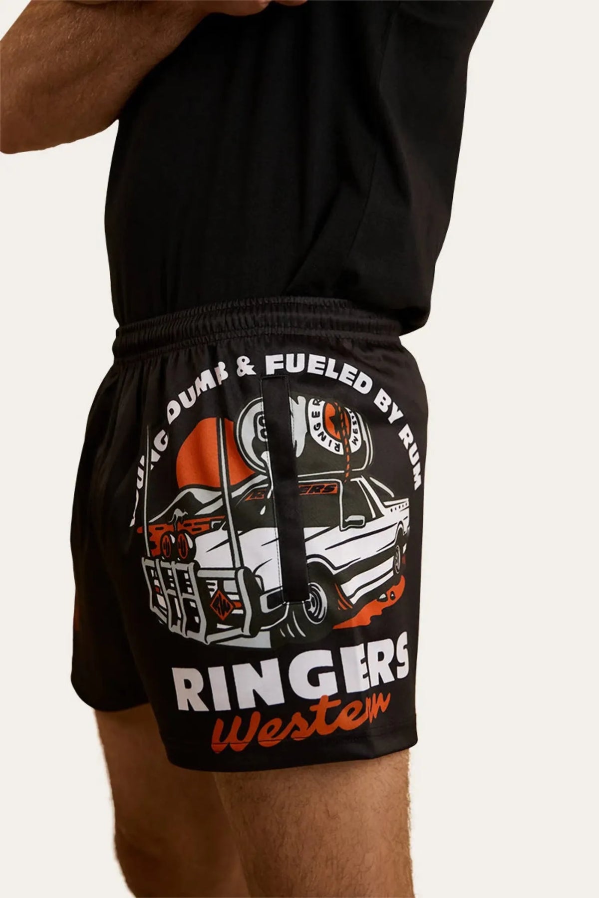 Ringers Western Mens Shorts Ringers Western Shorts Mens Young & Dumb