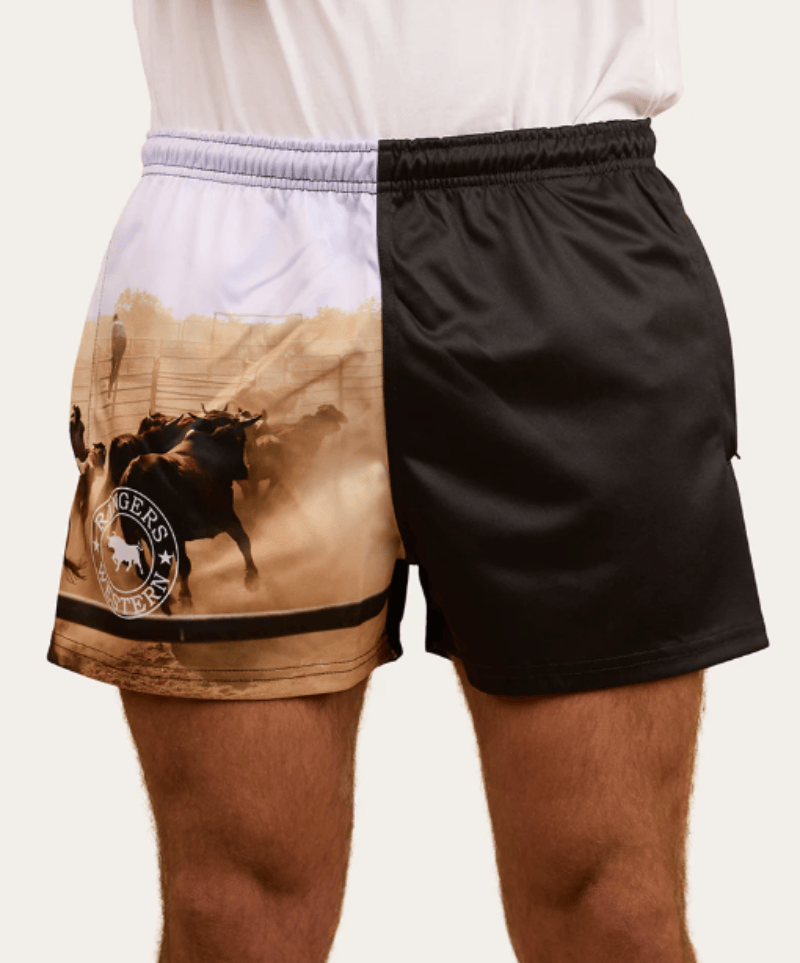 Ringers Western Mens Shorts S / Multi Ringers Western Shorts Mens Footy