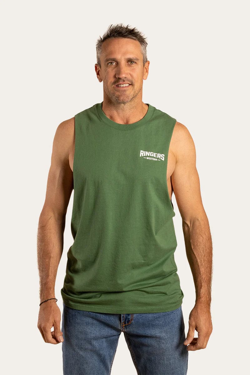 Ringers Western Mens Tops Ringers Western Muscle Tank Mens Squadron (121089RW)