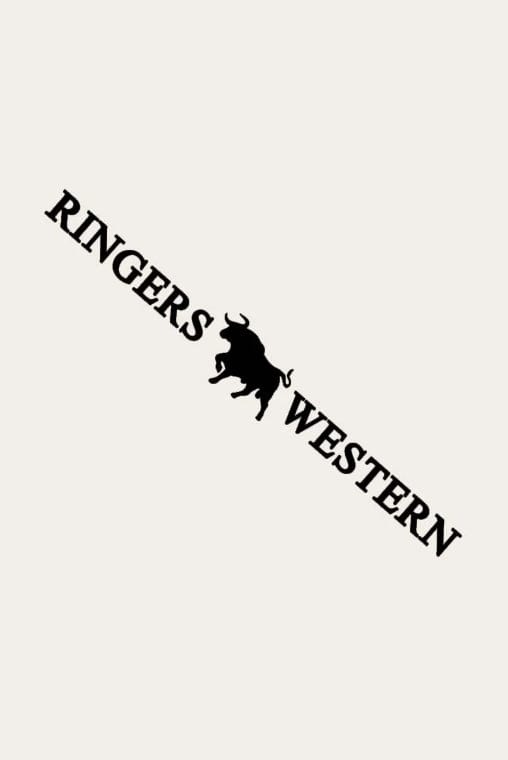 Ringers Western Stickers - Decals Black Ringers Western Small Die Cut Sticker