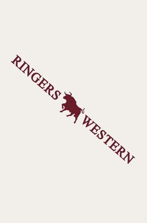 Ringers Western Stickers - Decals Burgundy Ringers Western Small Die Cut Sticker