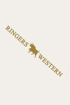 Ringers Western Stickers - Decals Gold Ringers Western Small Die Cut Sticker