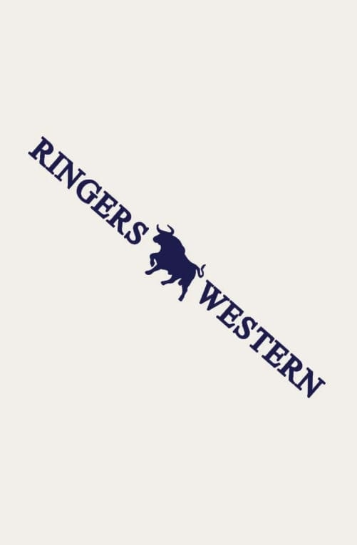 Ringers Western Stickers - Decals Navy Ringers Western Small Die Cut Sticker