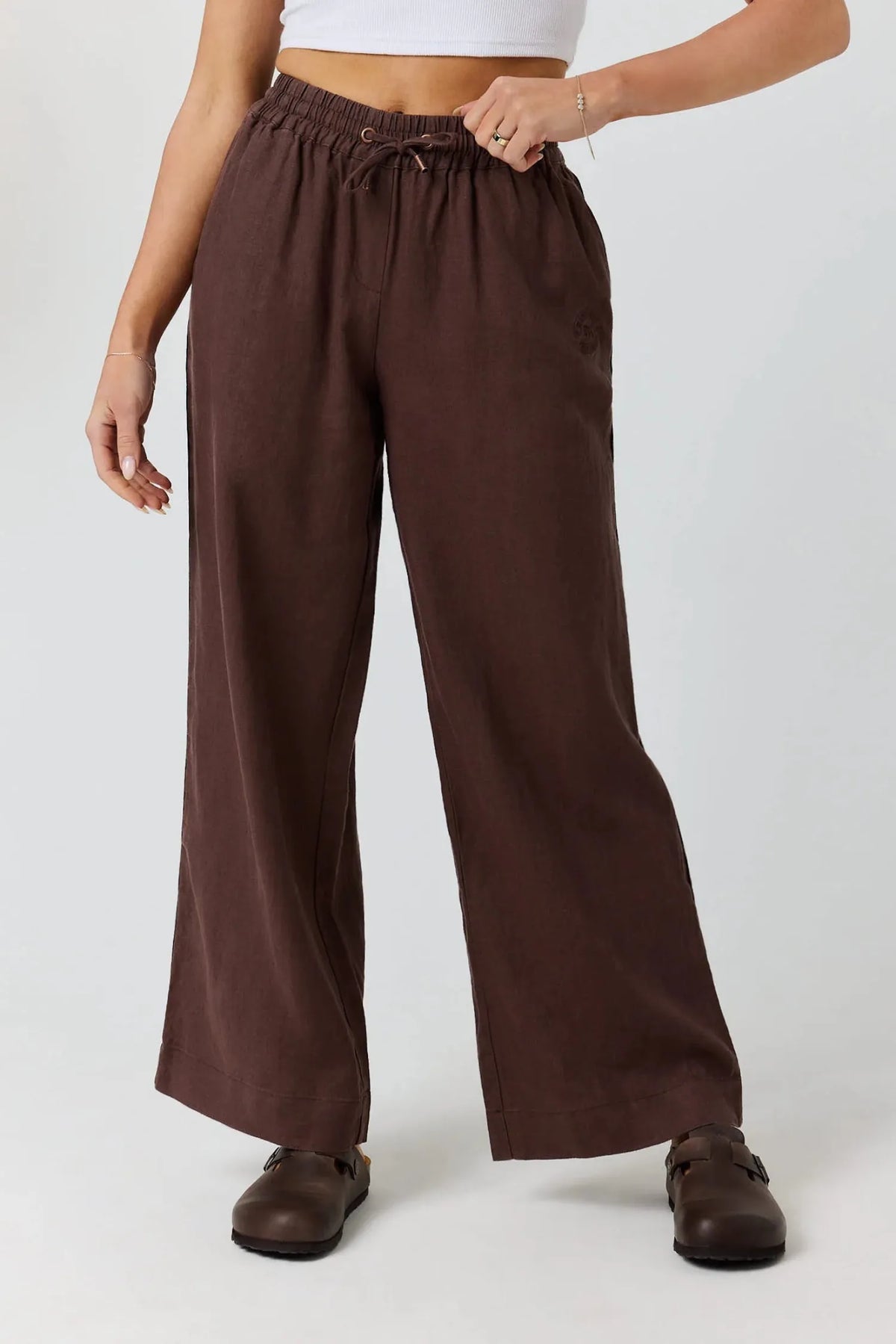 Ringers Western Womens Jeans 06 / Chocolate Ringers Western Pants Womens Hattie Linen