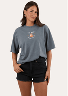 Ringers Western Womens Shirts 08 / Washed Black Ringers Western Tee Womens Born in the West Oversize