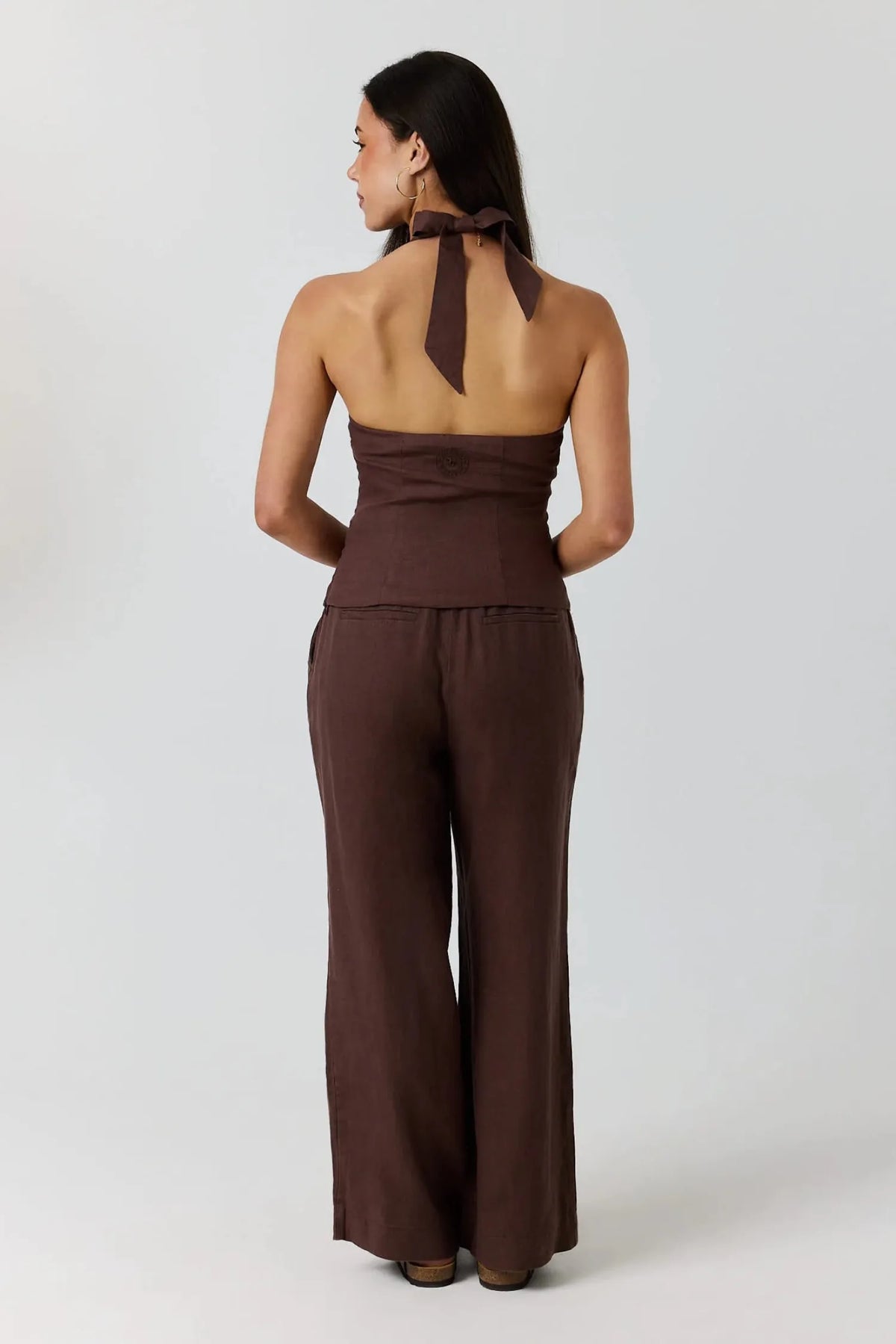 Ringers Western Womens Shirts Ringers Western Top Womens Fallon Linen Halter