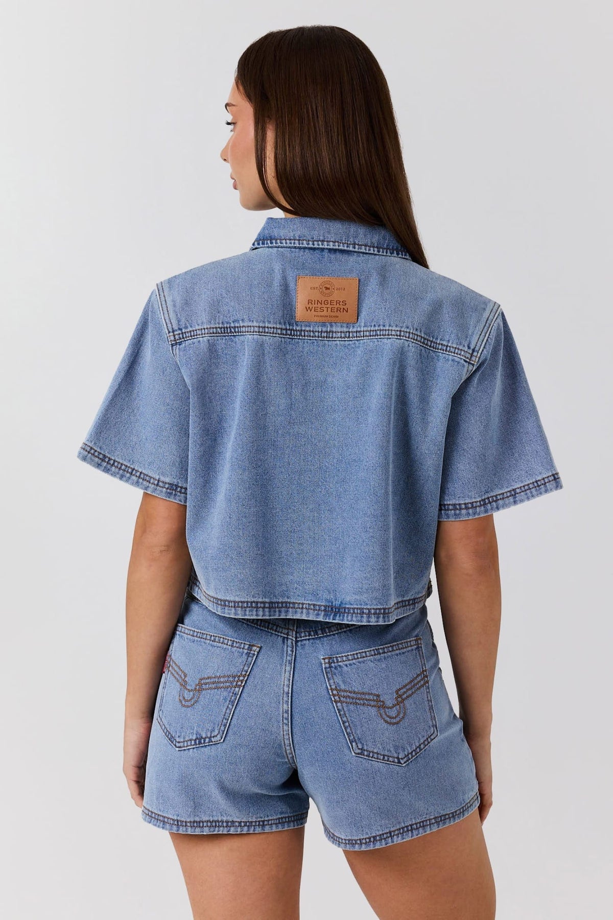 Ringers Western Womens Shirts Ringers Western Top Womens Iris Outback Denim