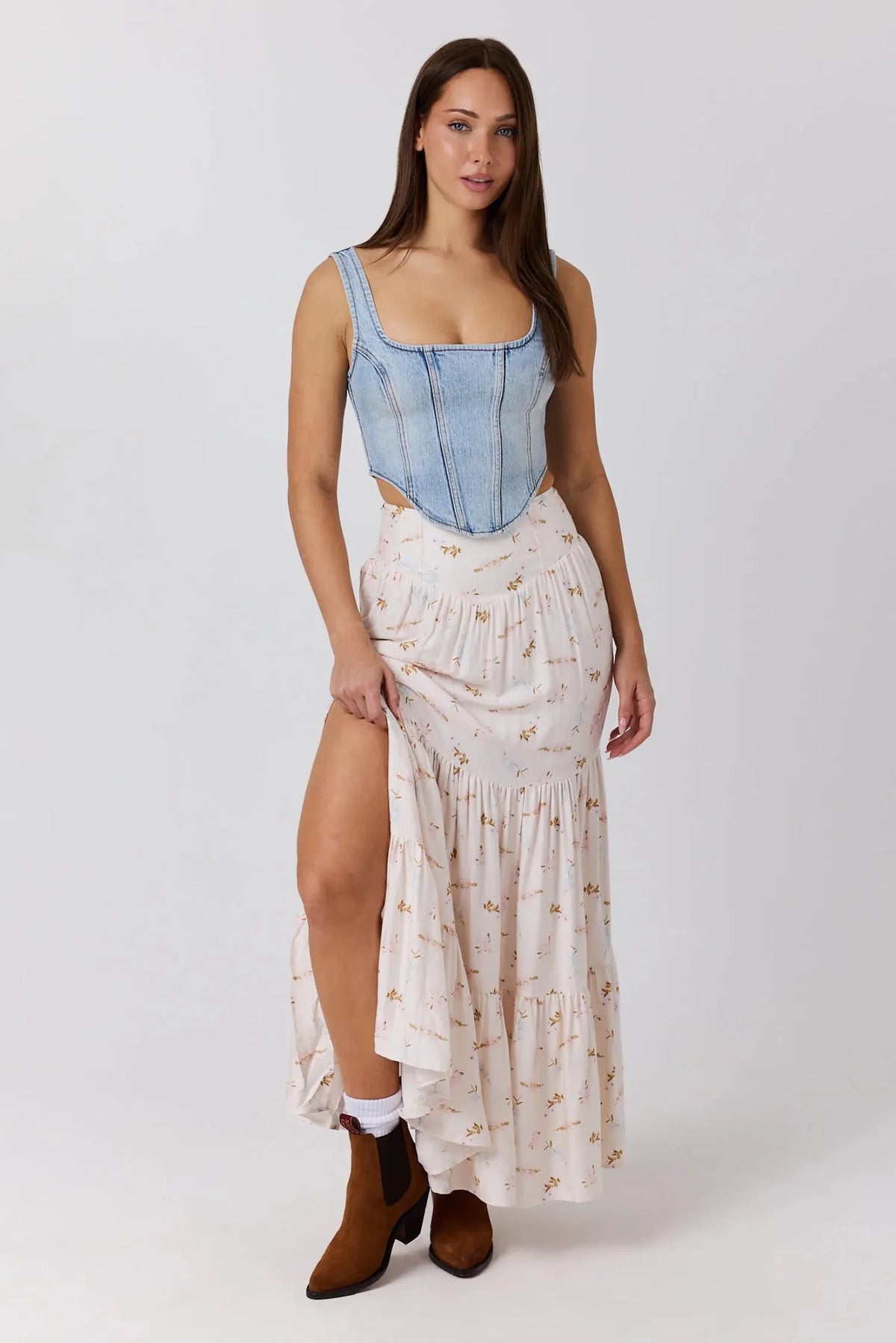 Ringers Western Womens Shirts Ringers Western Top Womens Minxy Denim Corest