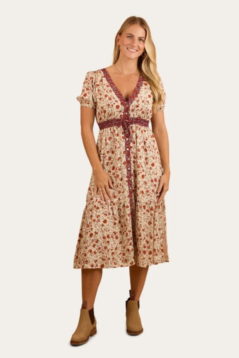 Ringers Western Womens Shorts- Skirts - Dresses 08 / Off White Ringers Western Dress Womens Twyla