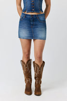 Ringers Western Womens Shorts- Skirts - Dresses Ringers Western Skirt Womens Dani Mini Denim