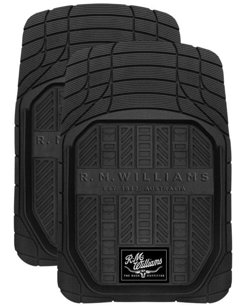 RM Williams Car Accessories Black RM Williams Car Mats Rubber Deep Dish